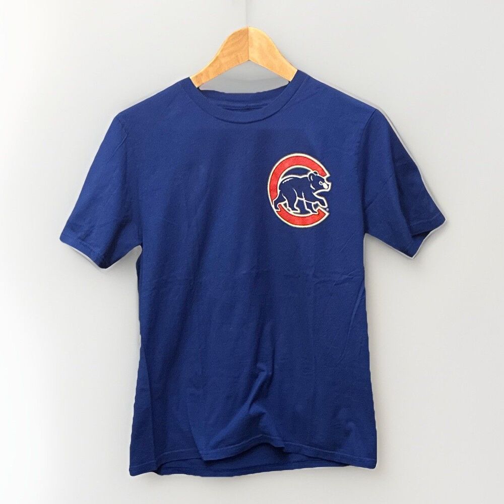 Chicago Cubs Javy Baez #9 Youth Boys XL (18/20) Blue Genuine MLB Merchandise Tee